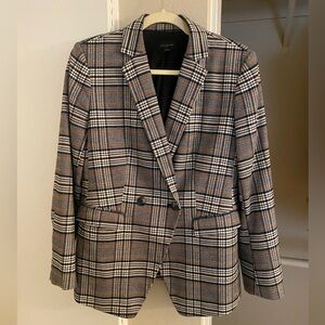 Ann Taylor Plaid Blazer